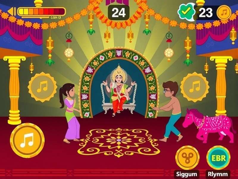 Durga Puja Rhythm Game feature showcase